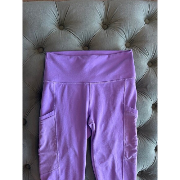 Fabletics Cargo Side Pocket Purple Leggings - Picture 3 of 9